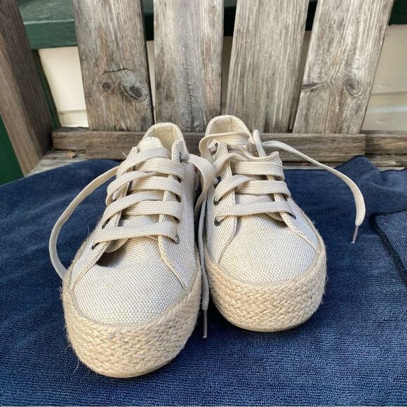 Women's Canvas Espadrille Sneakers size 7.5 NEW - Picture 3 of 6